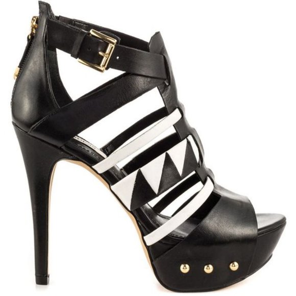 Guess "Oresty" Leather  Heels size 10 - Picture 1 of 5